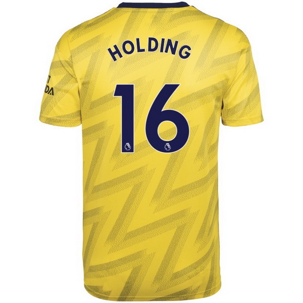 Camiseta Arsenal NO.16 Holding Segunda 2019-2020 Amarillo